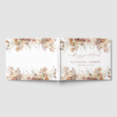 Livre D'or Mariage de fleurs de jardin Bohème rustique (Complet)