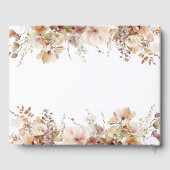 Livre D'or Mariage de fleurs de jardin Bohème rustique (Verso)