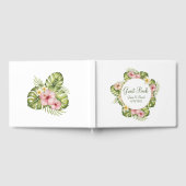Livre D'or Mariage de fleurs hawaïennes tropicales (Complet)