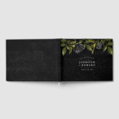 Livre D'or Mariage de fleurs noires gothiques (Complet)