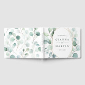 Livre D'or Mariage de Foliage Géométrique Or (Complet)