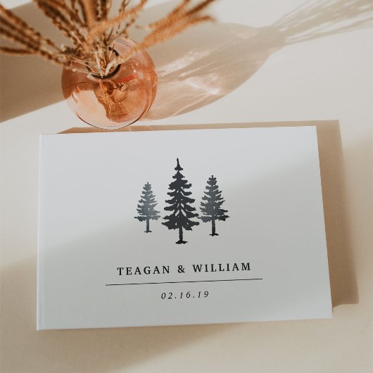 Livre D'or Mariage de forêt d'hiver