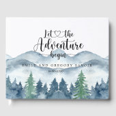 Livre D'or Mariage de forêt rustique (Recto)