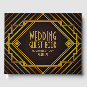 Livre D'or Mariage de Gatsby Gold 2020