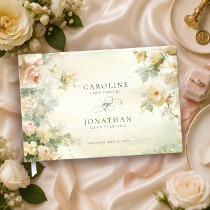Livre D'or Mariage de Jardin Floral Régence Romantique França