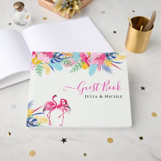 Livre D'or Mariage de la forêt tropicale des pluies sauvages (Recto ouvert)