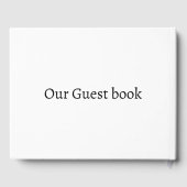 Livre D'or Mariage de la répétition d'un jour (Verso)