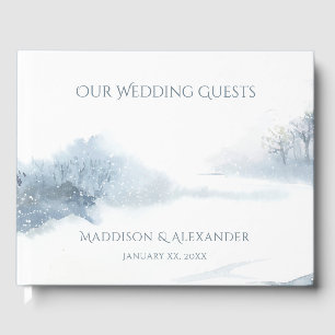 Livre D'or Mariage de la scène d'hiver
