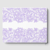 Livre D'or Mariage de lanterne florale pourpre (Verso)