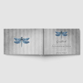 Livre D'or Mariage de libellules à bijoux bleu (Complet)