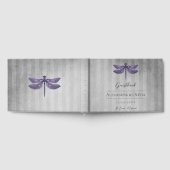 Livre D'or Mariage de libellules à bijoux pourpre (Complet)