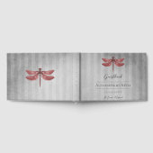 Livre D'or Mariage de libellules à bijoux rouges (Complet)