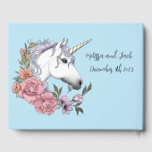 Livre D'or Mariage de licorne blanche (Verso)