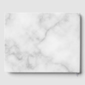 Livre D'or Mariage de Marbre blanc élégant personnalisé (Verso)