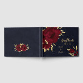 Livre D'or Mariage de marine chic bordeaux et or (Complet)