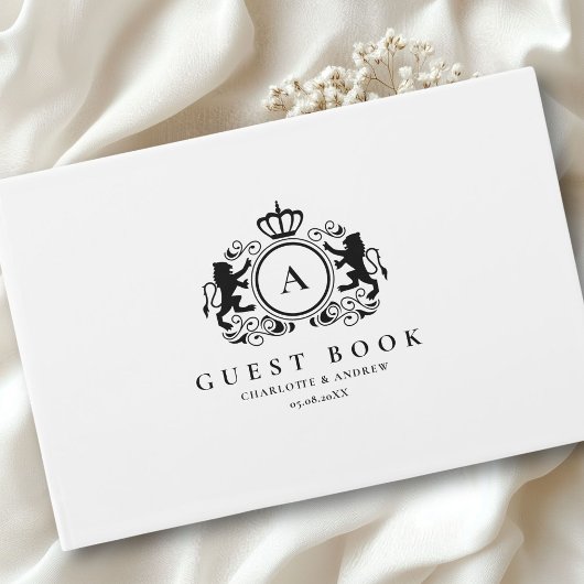 Livre D'or Mariage de monogramme de logo spécifique au client