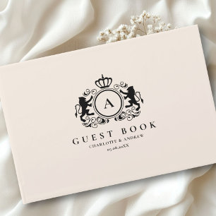 Livre D'or Mariage de monogramme de logo spécifique au client