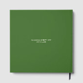 Livre D'or Mariage de monogramme romantique en couple d'arbre (Verso)