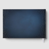 Livre D'or Mariage de monogramme sophistiqué Parties scintill (Verso)