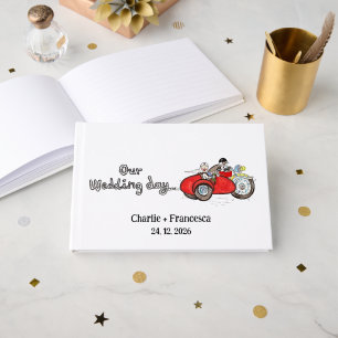 Livre D'or Mariage de moto et side-car de mariés