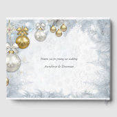 Livre D'or Mariage de Noël blanc (Verso)