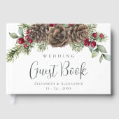 Livre D'or Mariage de Noël de l'hiver Botanique (Recto)