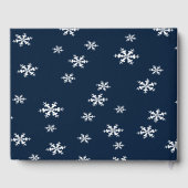 Livre D'or Mariage de Noël des Flammes de neige Roses blanche (Verso)