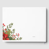 Livre D'or Mariage de Noël Poinsettia (Verso)