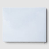 Livre D'or Mariage de nuage d'aquarelle bleu enchantant (Verso)