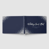 Livre D'or Mariage de Parties scintillant bleu et argent (Complet)