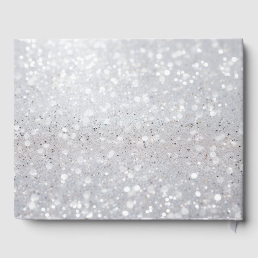 Livre D'or Mariage de Parties scintillant en argent Fairytale (Verso)