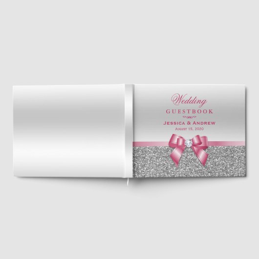 Livre D'or Mariage de Parties scintillant romantique rose et (Complet)