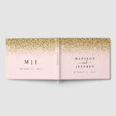 Livre D'or Mariage de Parties scintillant rose et or (Complet)