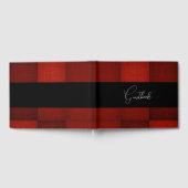 Livre D'or Mariage de patchs Carré rouge profond (Complet)