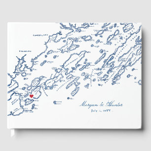 Livre D'or Mariage de Peaks Island Maine Casco Bay
