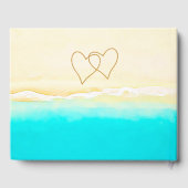 Livre D'or Mariage de plage de sable de la rive de l'océan (Verso)