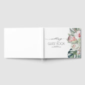 Livre D'or Mariage de plage fleurie tropicale (Complet)