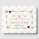 Livre D'or Mariage de poker White Gold Gatsby Casino Las Vega<br><div class="desc">Unique Casino Royale et Great Gatsby conception de carte à thème. Il présente un style art déco vintage or blanc, un cadre rompu Hollywood des années 1920 avec fausse feuille d'or Fleur-de-lis, coeurs rouges, Q et K sur deux coins (simulant les cartes à jouer). Sur le dos faux or motif...</div>