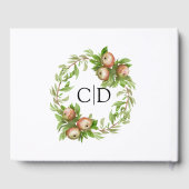 Livre D'or mariage de pommes aquarelles (Verso)