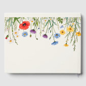 Livre D'or Mariage de prairie sauvage de printemps (Verso)