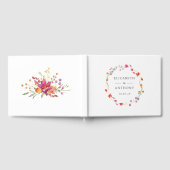 Livre D'or Mariage de printemps Fleur sauvage d'Aquarelle (Complet)