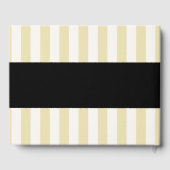 Livre D'or Mariage de rayures jaune pâle (Verso)