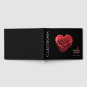 Livre D'or Mariage de rose rouge en forme de coeur (Complet)