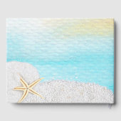 Livre D'or Mariage De Sable Blanc De Plage Balnéaire (Verso)