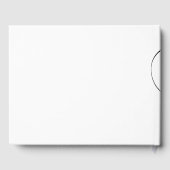 Livre D'or Mariage de script Courbe Noire (Verso)