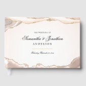 Livre D'or Mariage de script d'agate de Parties scintillant r (Recto)