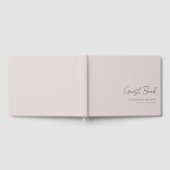 Livre D'or Mariage de script d'écriture manuscrite minimalist (Complet)