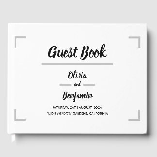 Livre D'or Mariage de script manuscrit simple
