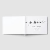 Livre D'or Mariage de script noir et blanc (Complet)