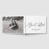 Livre D'or Mariage de script simple Black Modern (Complet)